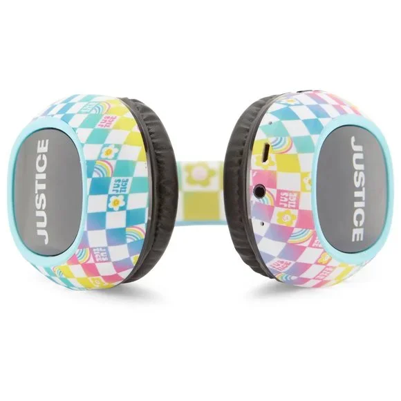 Justice Portable Wireless Bluetooth Headphone with Plush Pom Poms - Picture 5 of 6